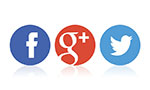 facebook, Google+, Twitter